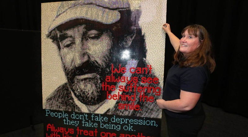 LEGO artist raises awareness about mental health