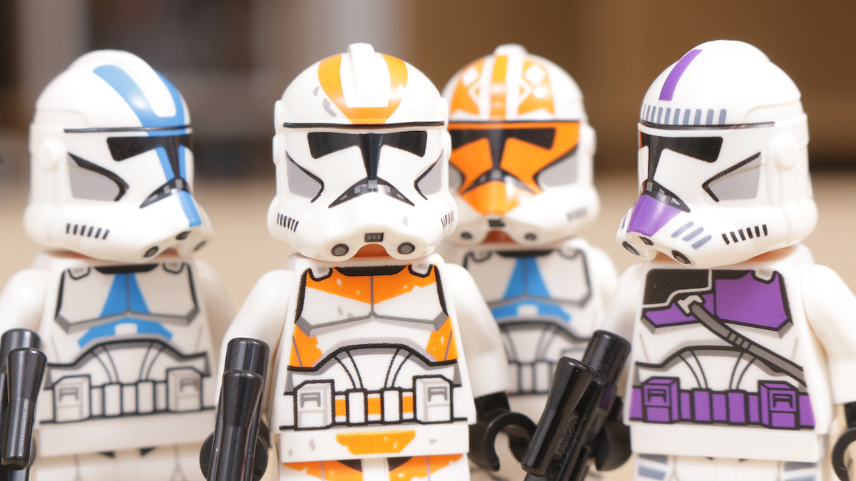 Comparing the new LEGO Star Wars Clone Trooper helmets